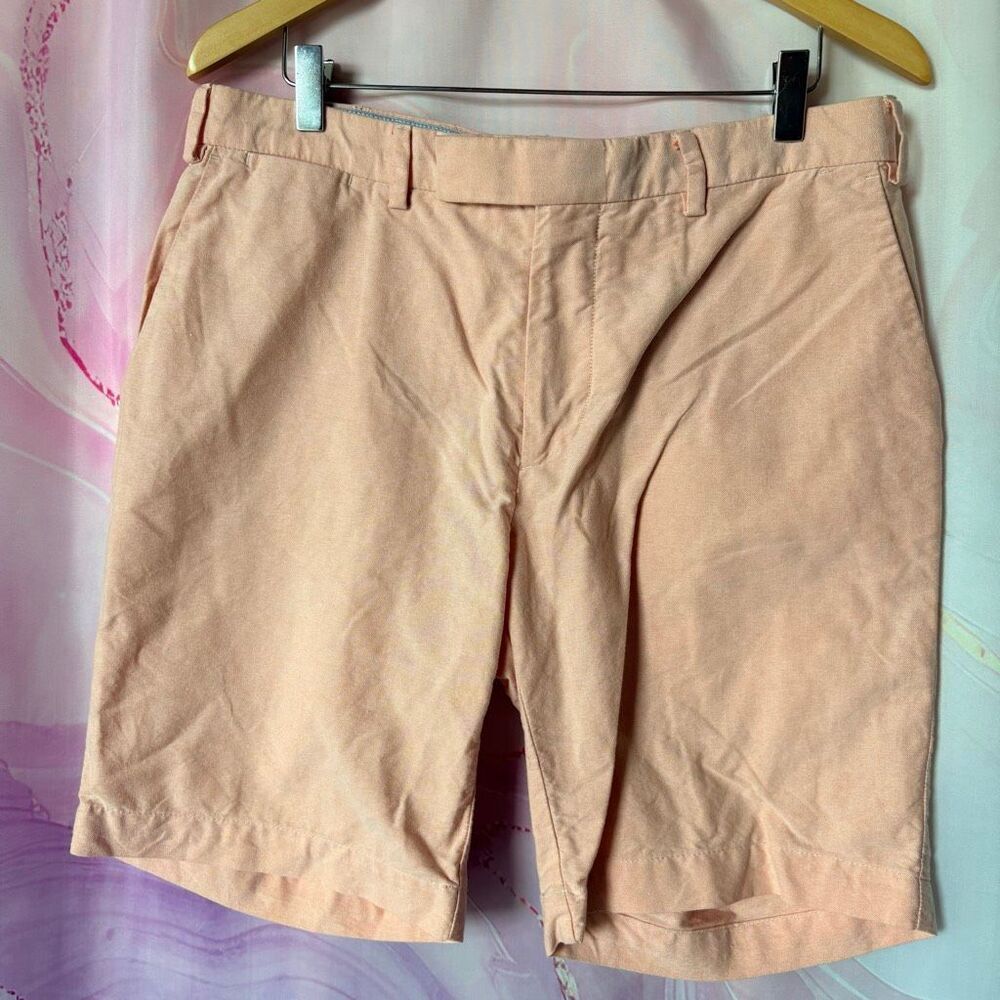 Polo by Ralph Lauren 34 Pastel Orange Peach Shorts Preppy Sporty Old Money